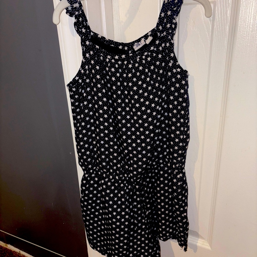 Gap Girls Size 5 Blue And White Romper - Picture 1 of 8